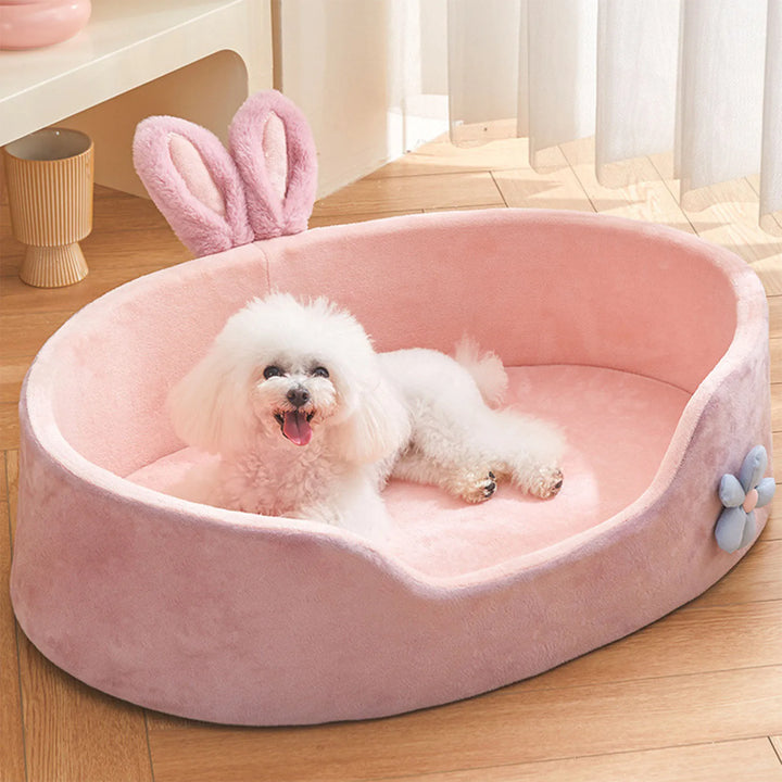 Detachable Pet Bed – Washable, Soft & Comfy Dog/Cat Sleeping Bed