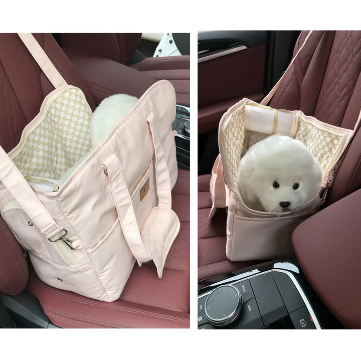Portable Pet Carrier Bag – Shoulder Handbag & Car Seat for Dogs & Cats